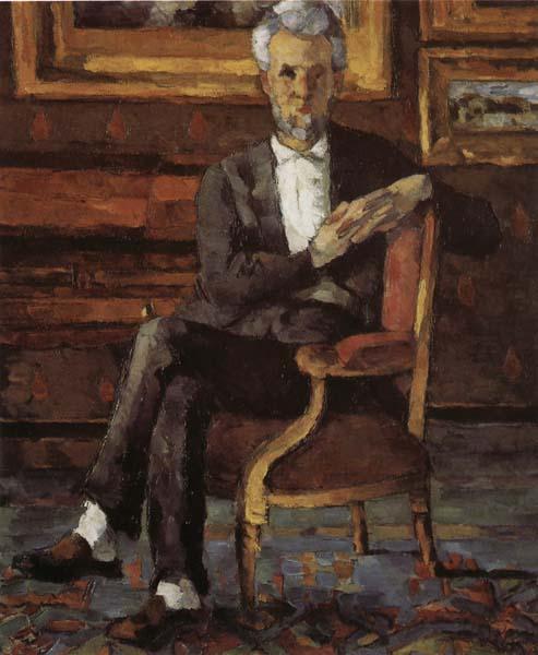 Paul Cezanne Portrait of Victor Chocquet Sweden oil painting art